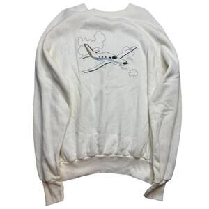 Vintage Pannill Airplane Graphic Sweatshirt – Size XL Made in USA